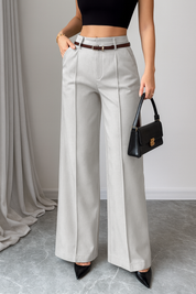 Jolan | High Waist Straight Leg Broek Dames – Regular Fit