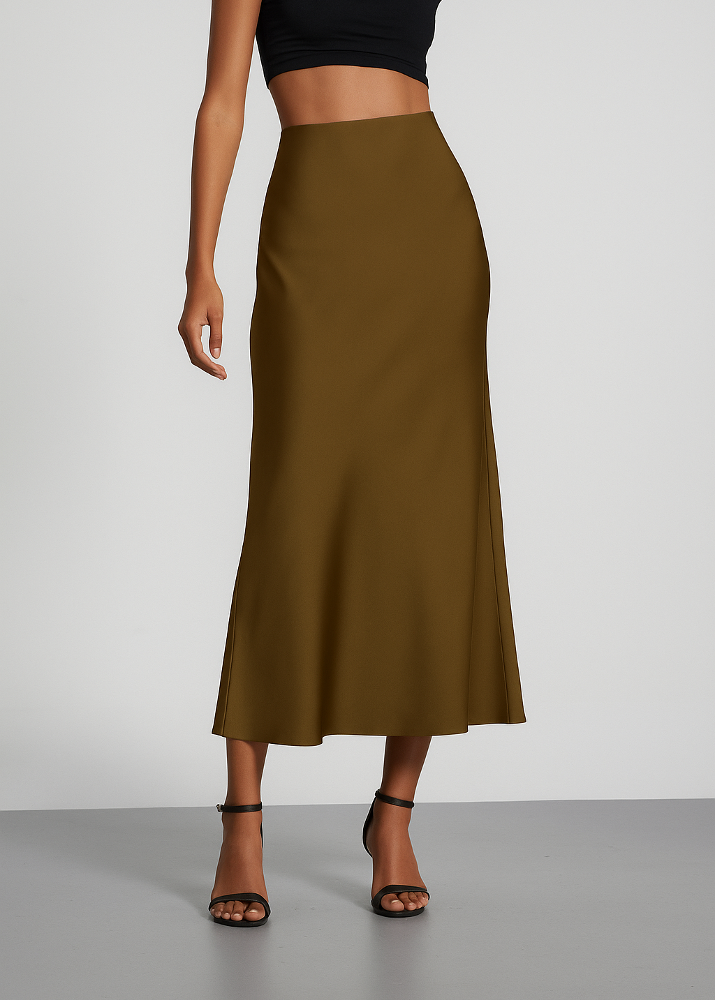 Adrianne | Maxi Rok Satijn Look met Subtiele Glans - Comfy & Luchtig