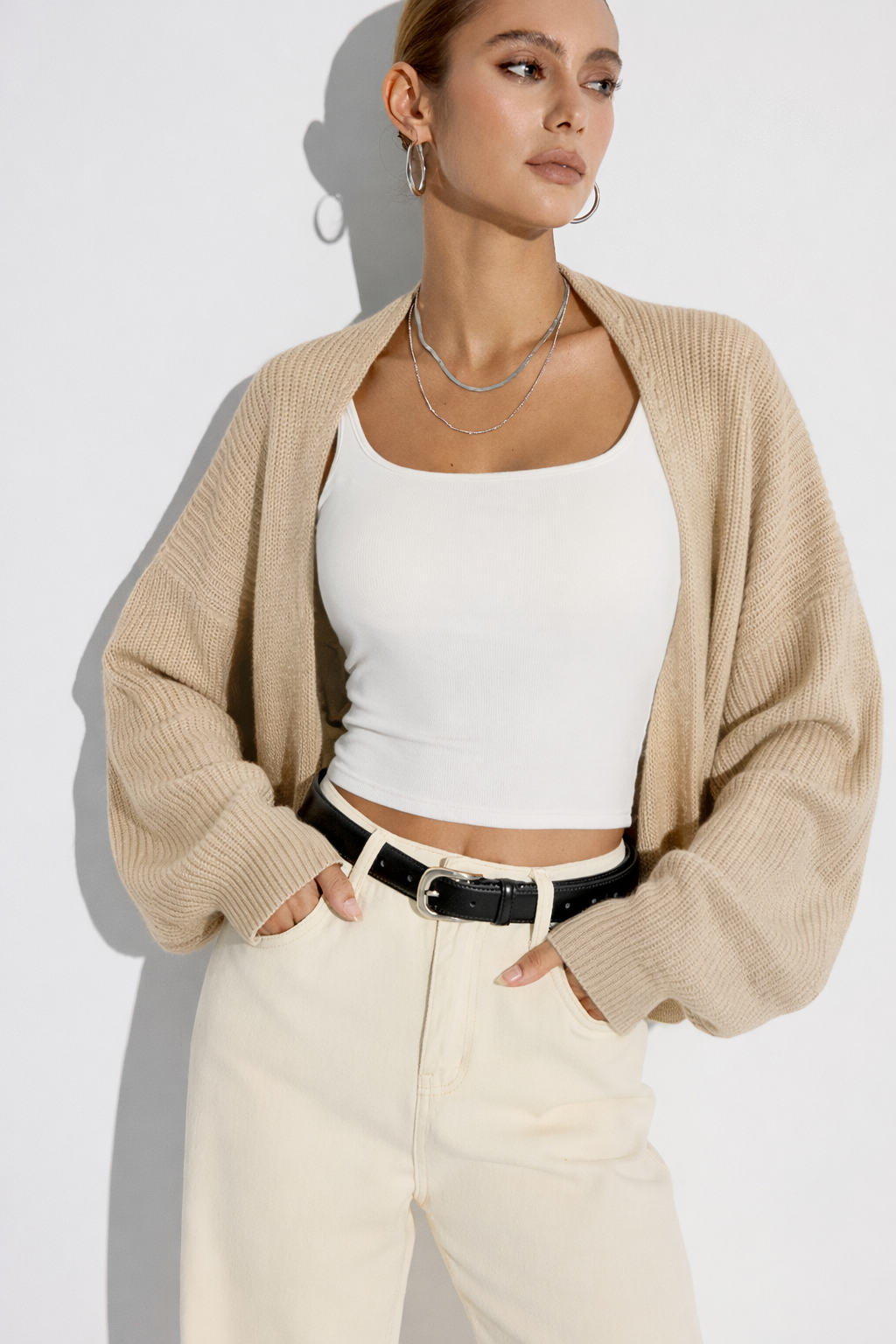 Megan | Comfy Vest Dames - Elegante, Trendy Pofmouwen