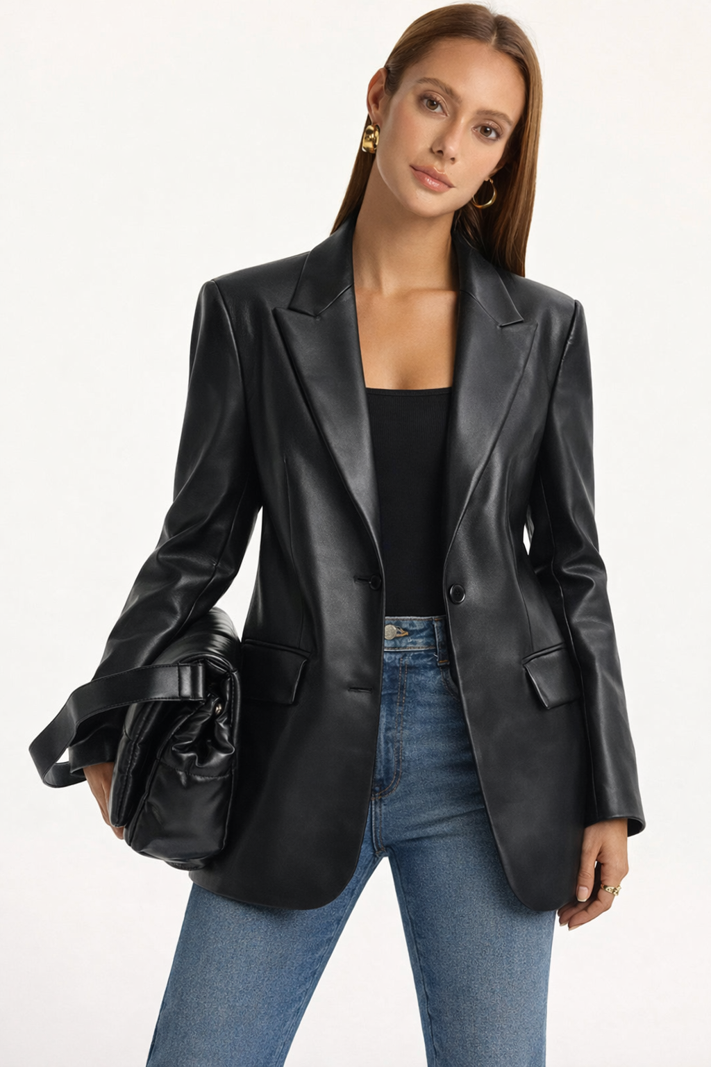 Imani | Dames blazer met reverskraag knoopsluiting zakken
