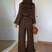 Jazz | Dames Co-ord Set – Wikkel Kimono & Broek Outfit