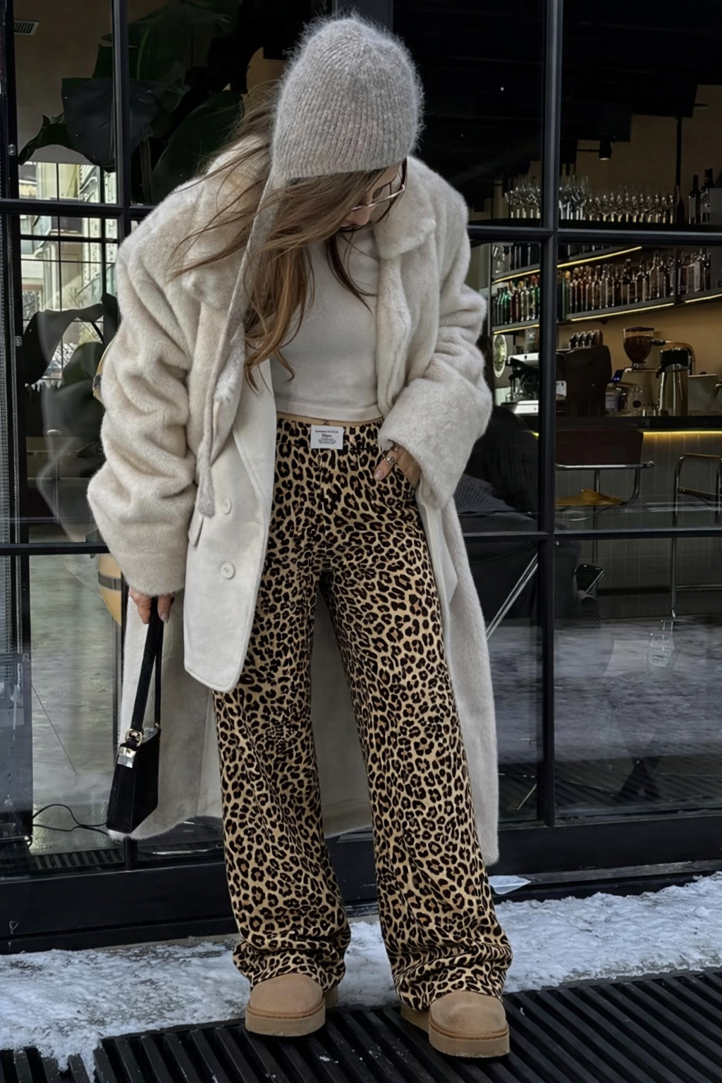 Abby | Dames broek met hoge taille wijde pijpen