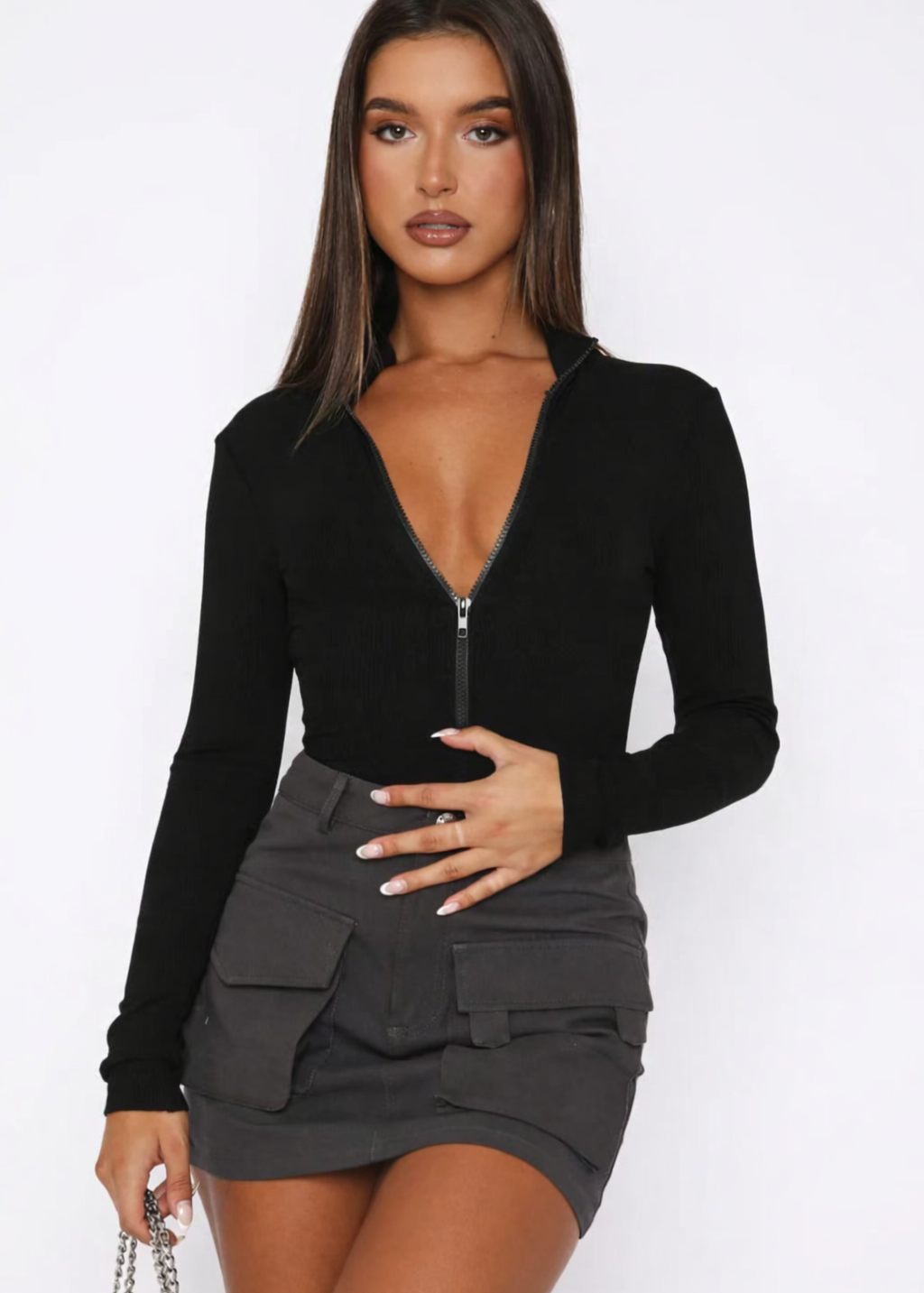 Yara | Bodysuit Top met Rits - Veelzijdig, Comfortabel en Functioneel