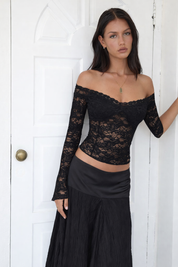 Chita | Kanten Off-Shoulder Corset Top – Getailleerd & Elegant