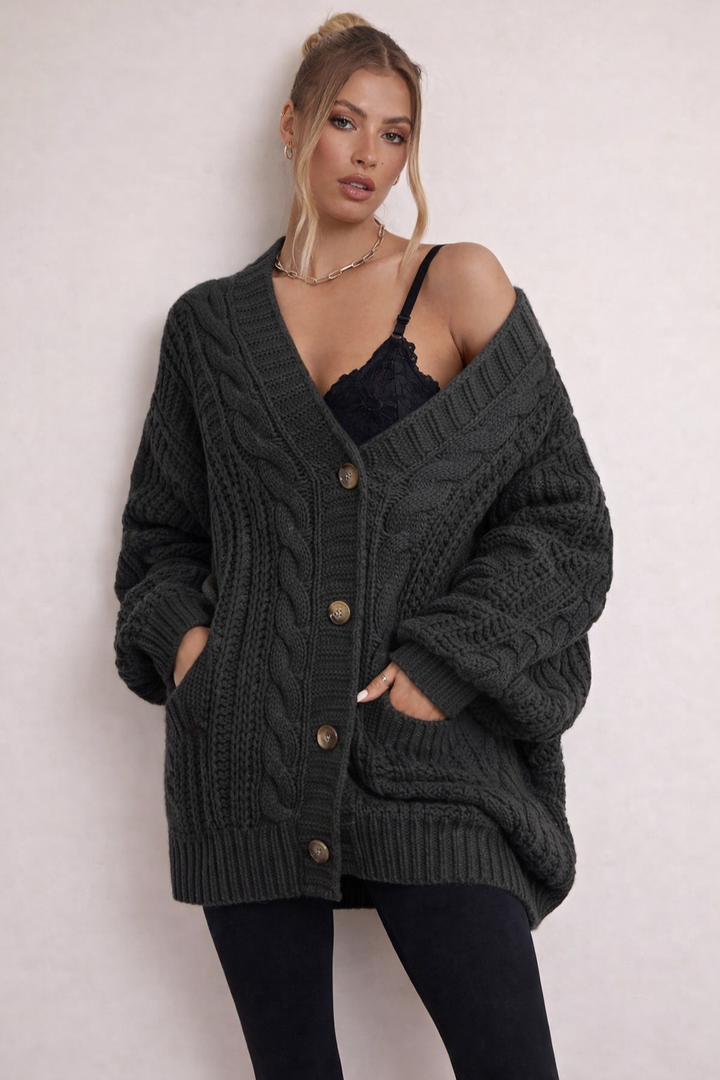 Viviana | Damesvest met knoopsluiting en zakken