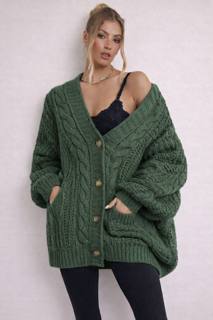 Viviana | Damesvest met knoopsluiting en zakken