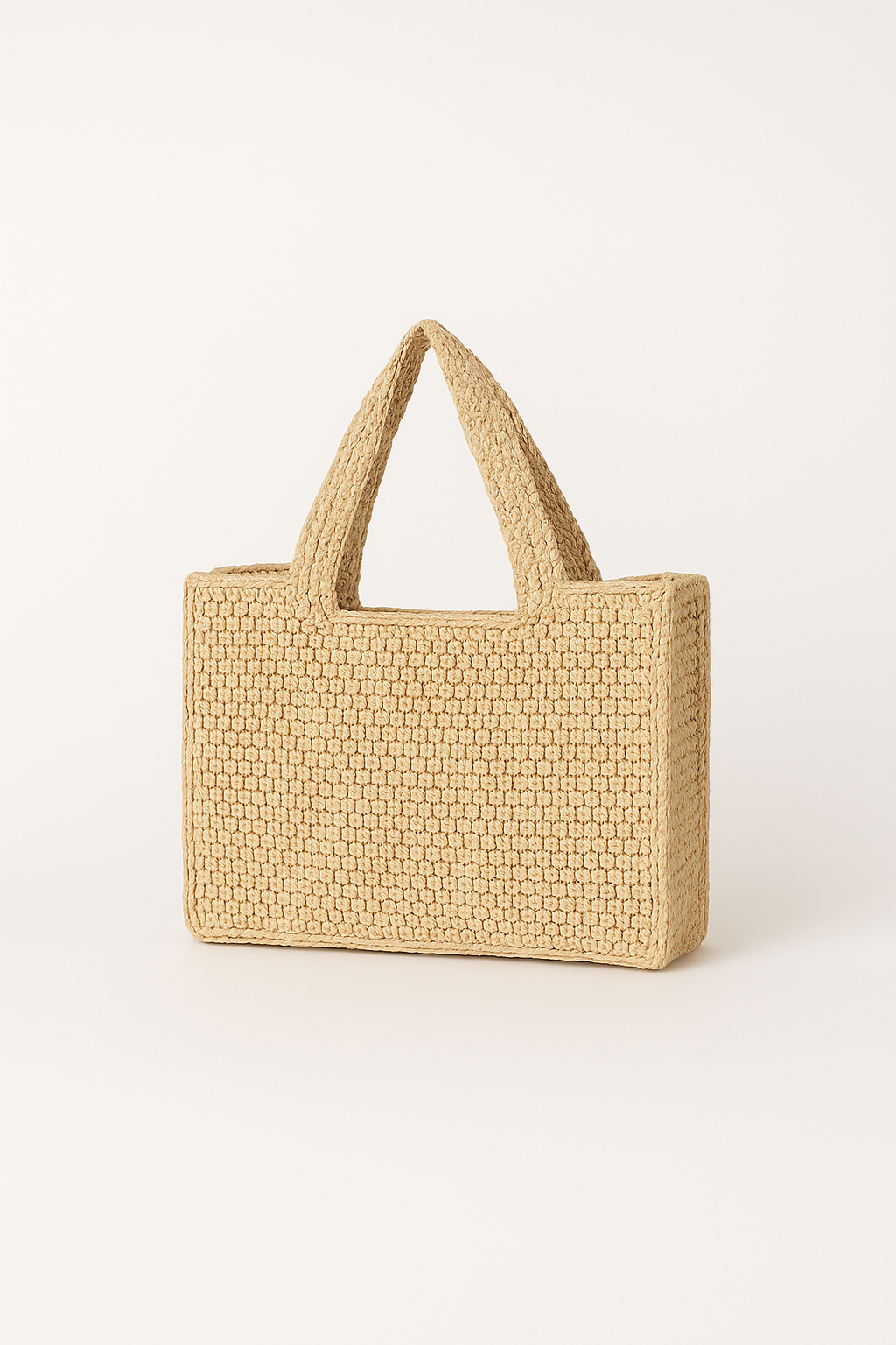 Evie | Dames shopper tas met gevlochten handgrepen