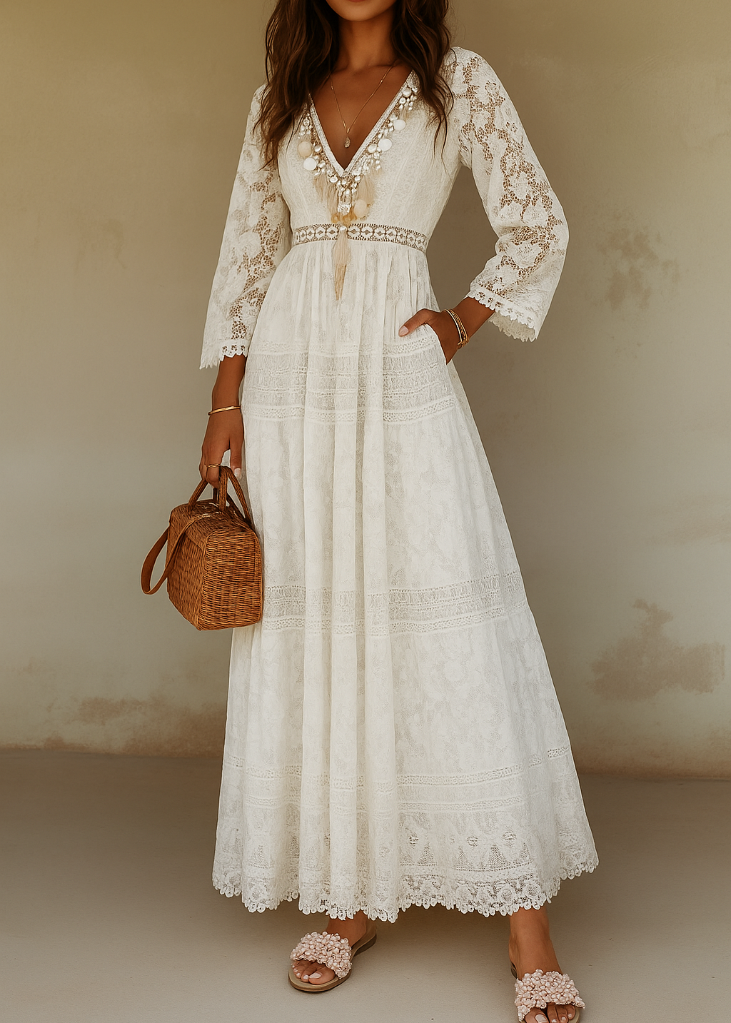 Boho Maxi Jurk met Bloemenprint
