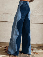 Cindy | Wide-Fit Vintage Flair Broek Dames - Uitlopende, Comfortabele Broek