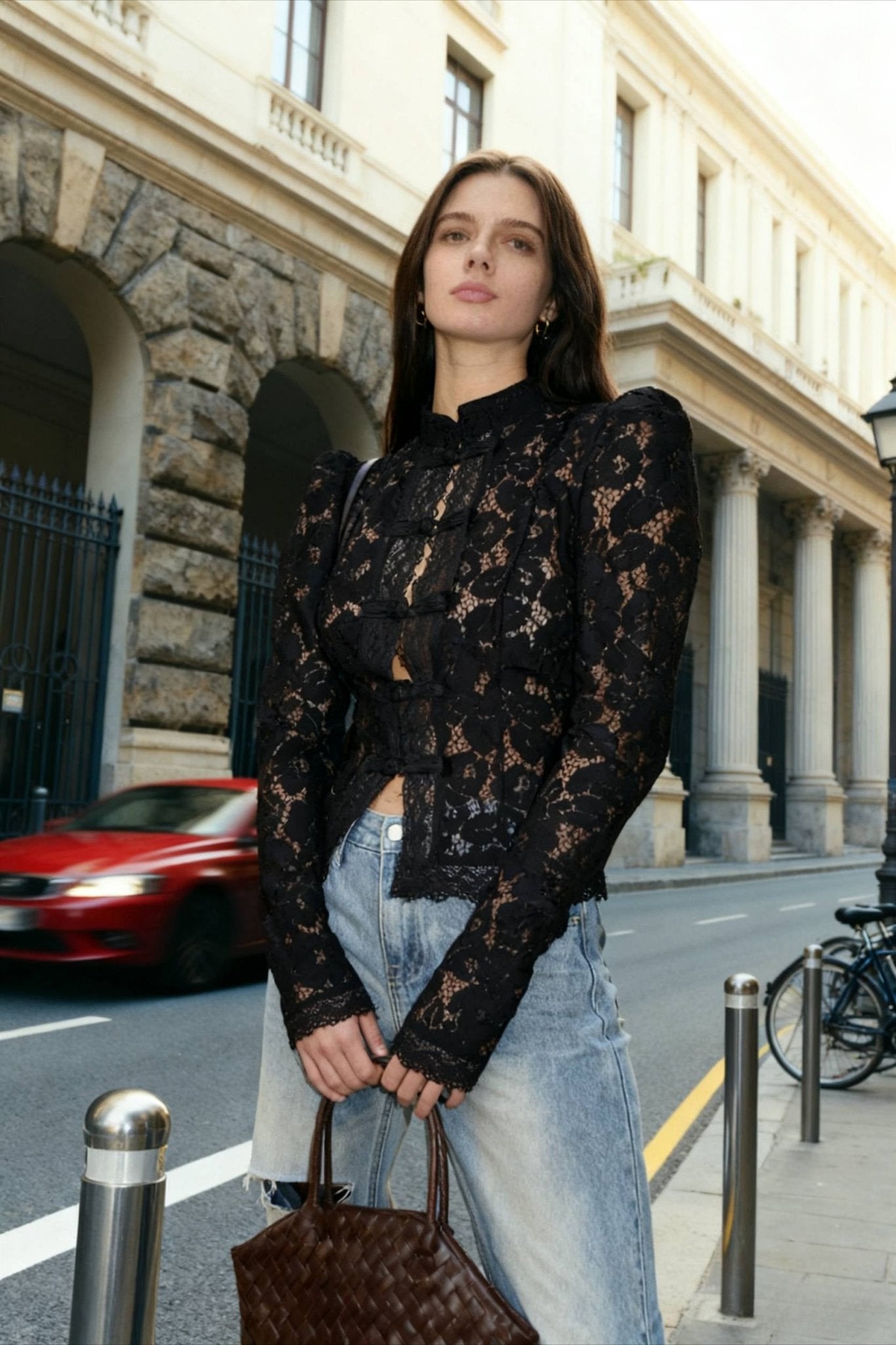 Cleo | Dames Kanten Blouse - Ademend en Elegant