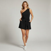 Colista | One-Shoulder Plissé Jumpsuit Dames