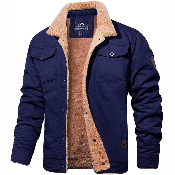 Heren Sherpa-Voering Warme Casual Winterjas