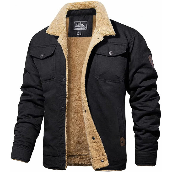 Heren Sherpa-Voering Warme Casual Winterjas