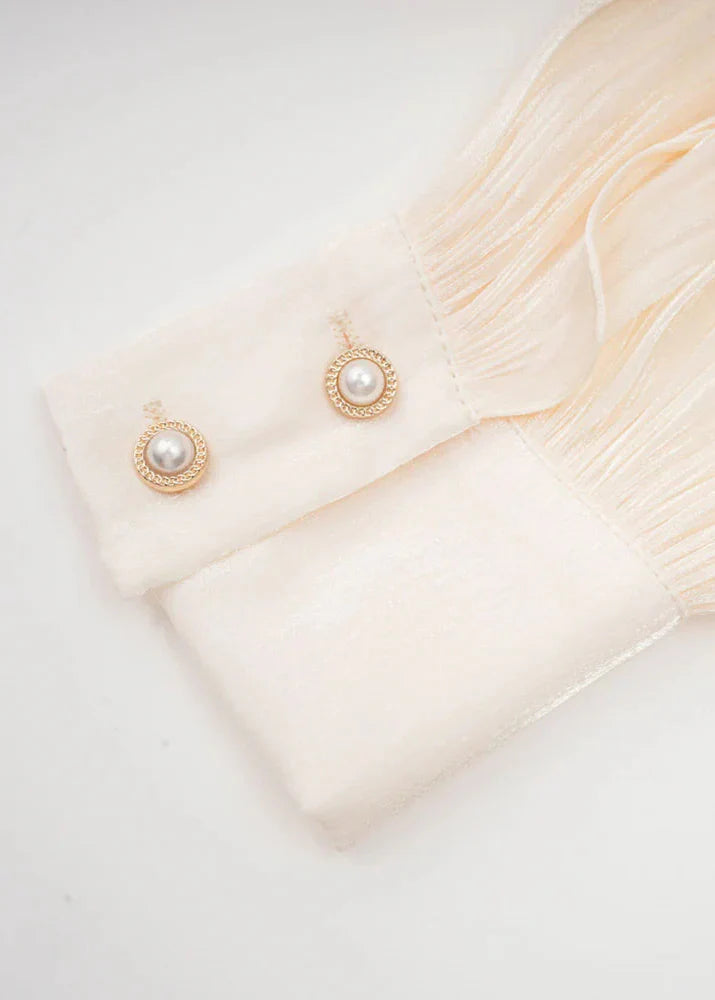 Cameron | Dames mini jurk met lange mouwen plooi-effect