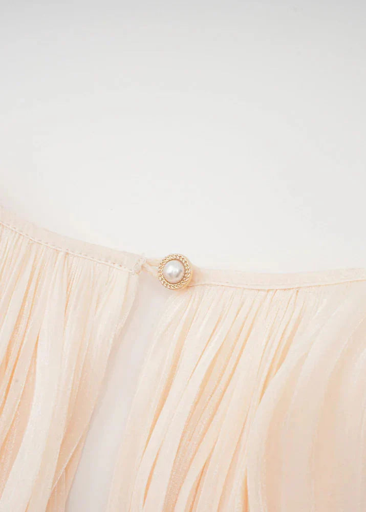 Cameron | Dames mini jurk met lange mouwen plooi-effect