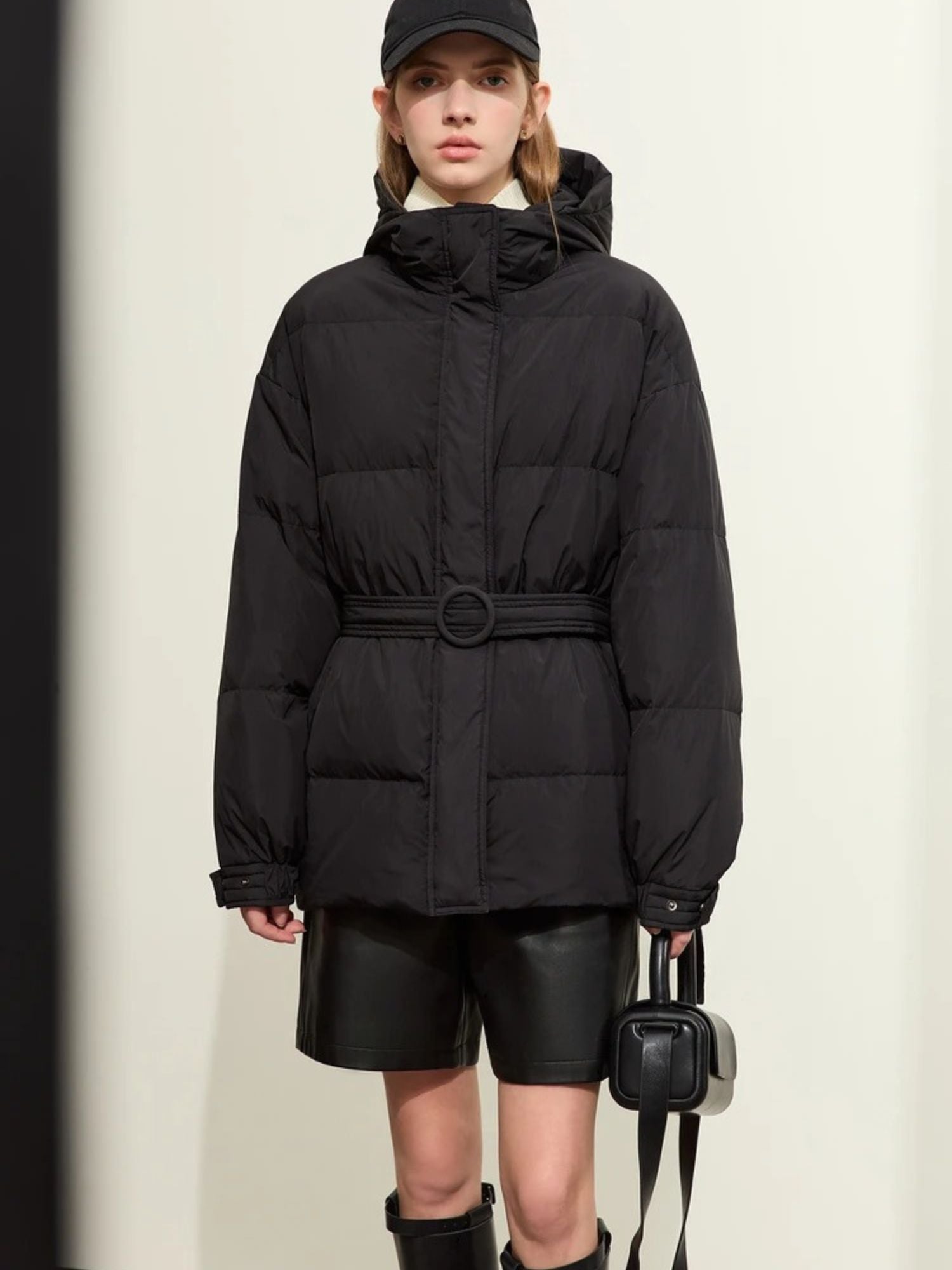 Nikka |Trendy Puffer Donsjack Dames met Riem