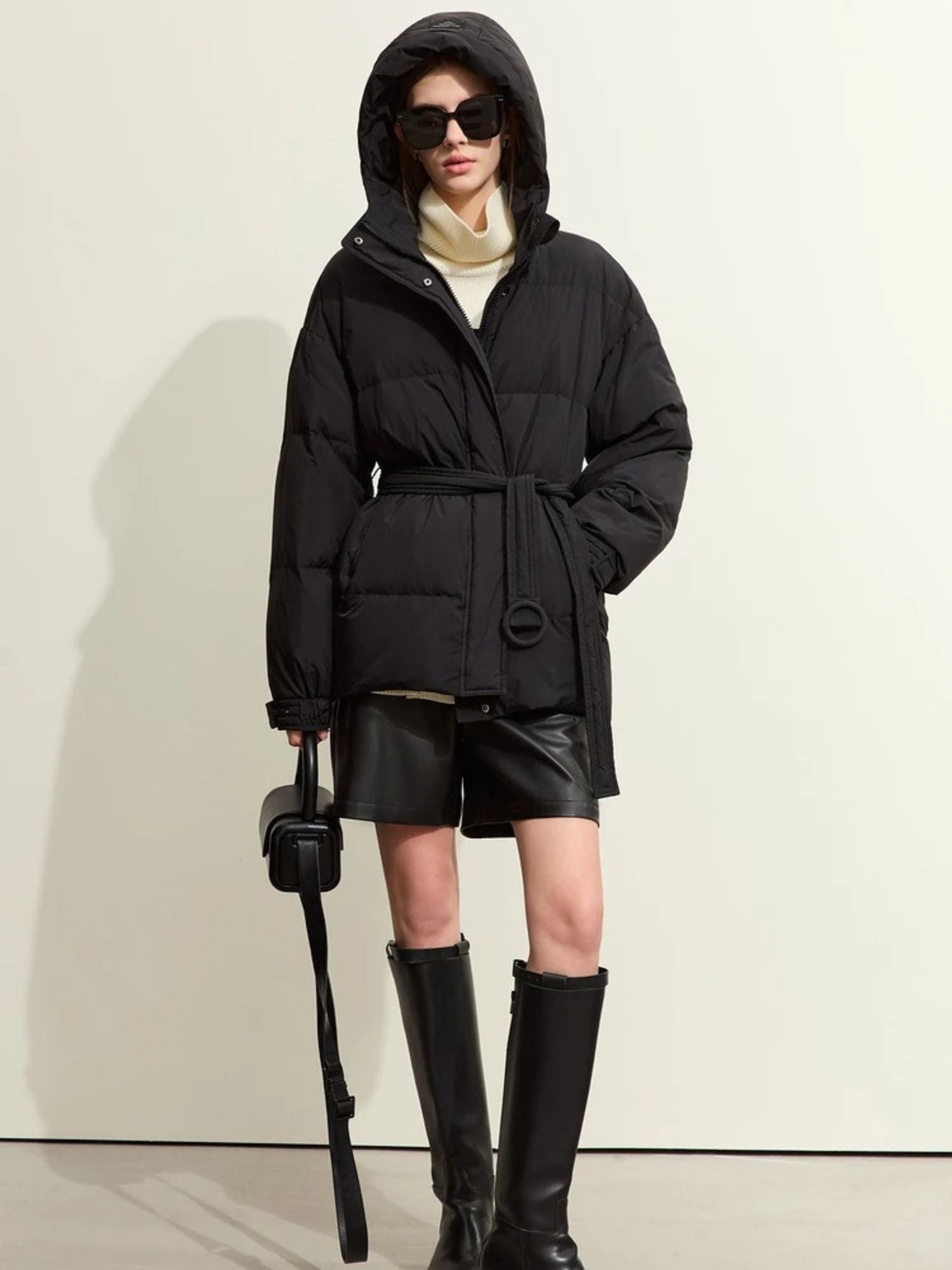Nikka |Trendy Puffer Donsjack Dames met Riem
