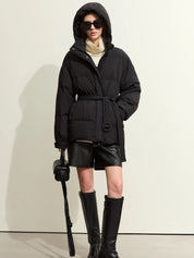 Nikka |Trendy Puffer Donsjack Dames met Riem