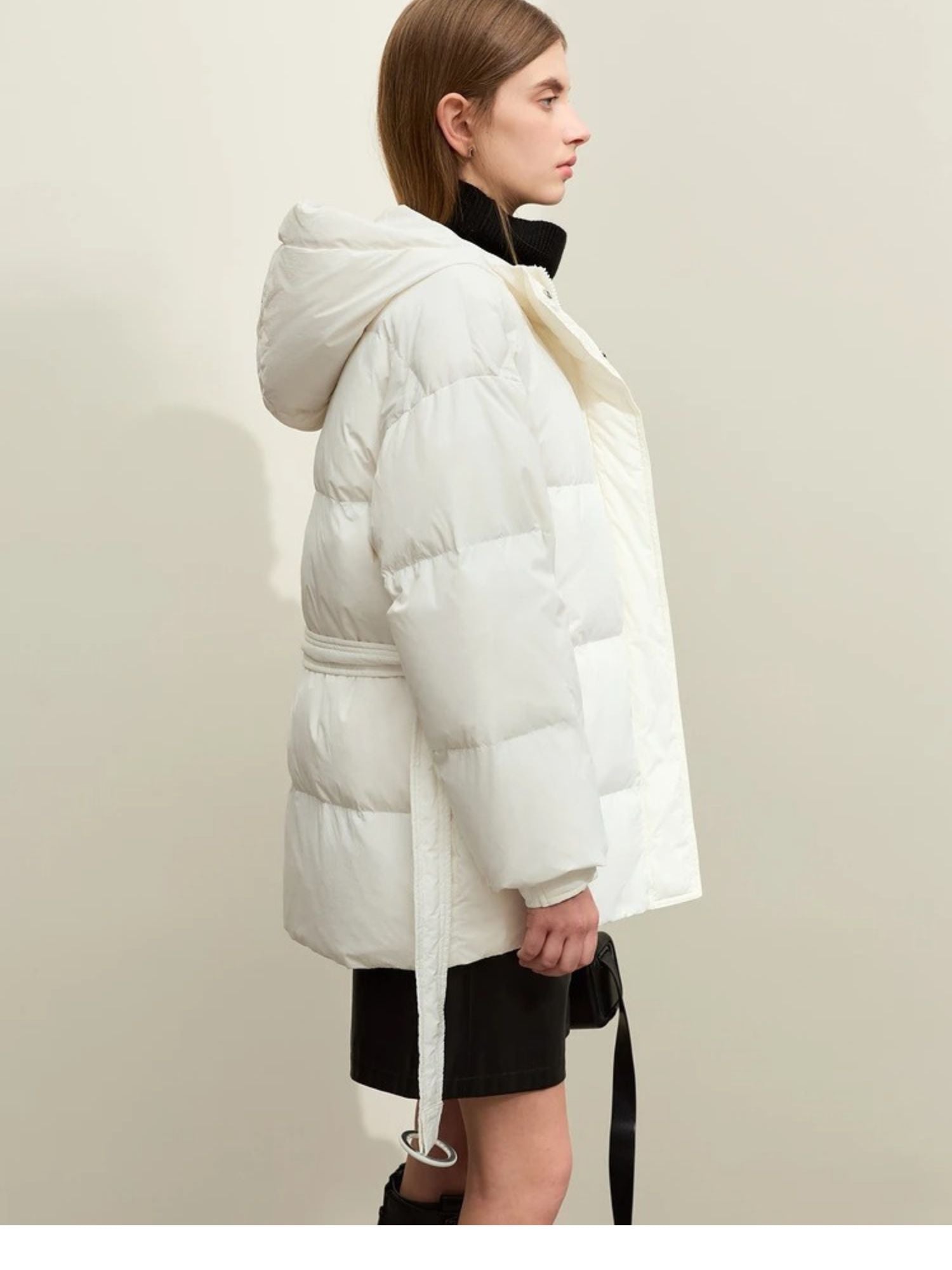 Nikka |Trendy Puffer Donsjack Dames met Riem
