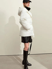 Nikka |Trendy Puffer Donsjack Dames met Riem