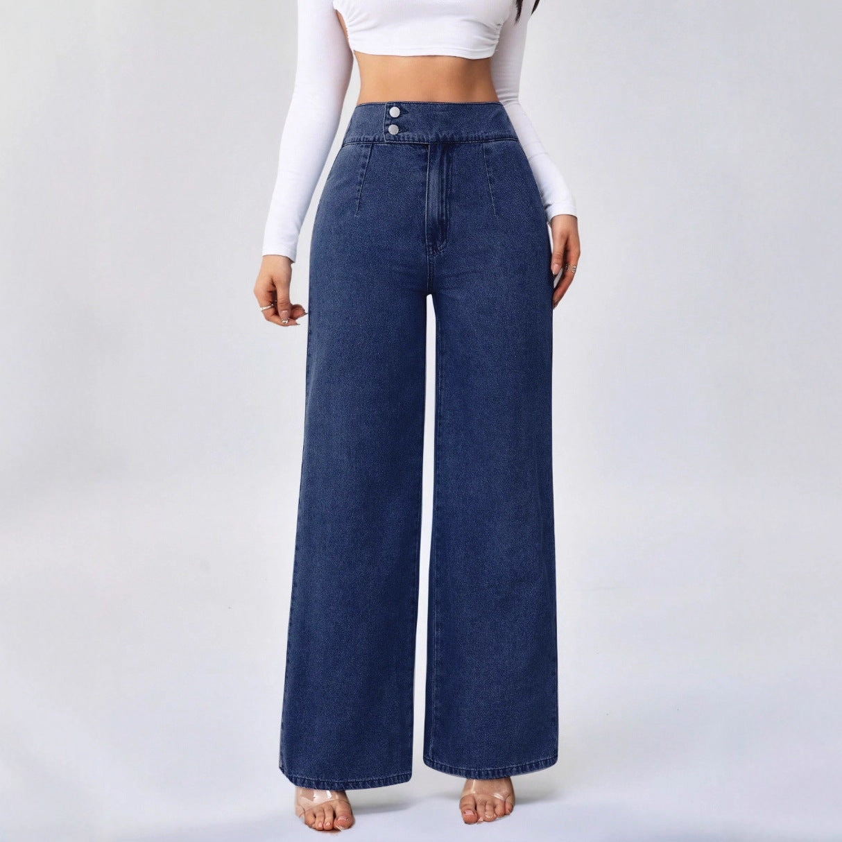 Daisy | Dames Retro Jeans - Hoogwaardige Denim, Straight Leg Jeans