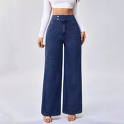 Daisy | Dames Retro Jeans - Hoogwaardige Denim, Straight Leg Jeans