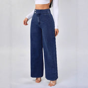 Daisy | Dames Retro Jeans - Hoogwaardige Denim, Straight Leg Jeans