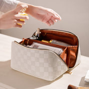 Ellieh | Luxe Make-up Tas voor Dames - Hoogwaardig PU-leer, Slimme Indeling