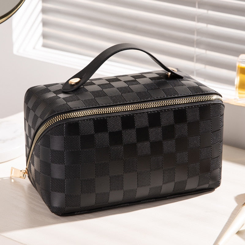 Ellieh | Luxe Make-up Tas voor Dames - Hoogwaardig PU-leer, Slimme Indeling