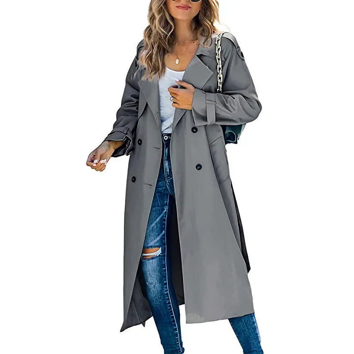 Dames Trenchcoat | Tijdloos Design & Verstelbare Taille
