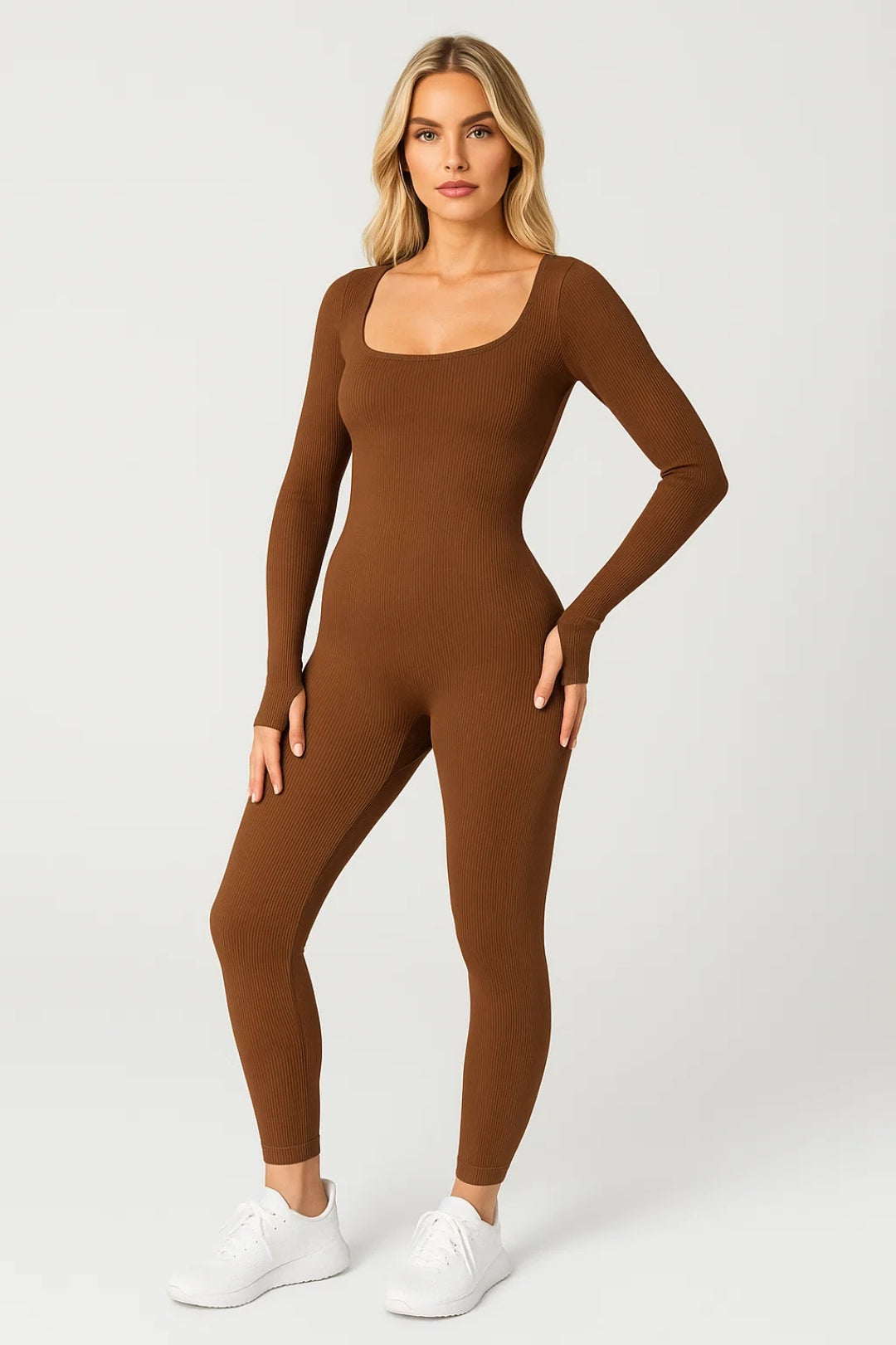Jumpsuit Dames - Strakke Pasvorm met Lange Mouwen | Sportief