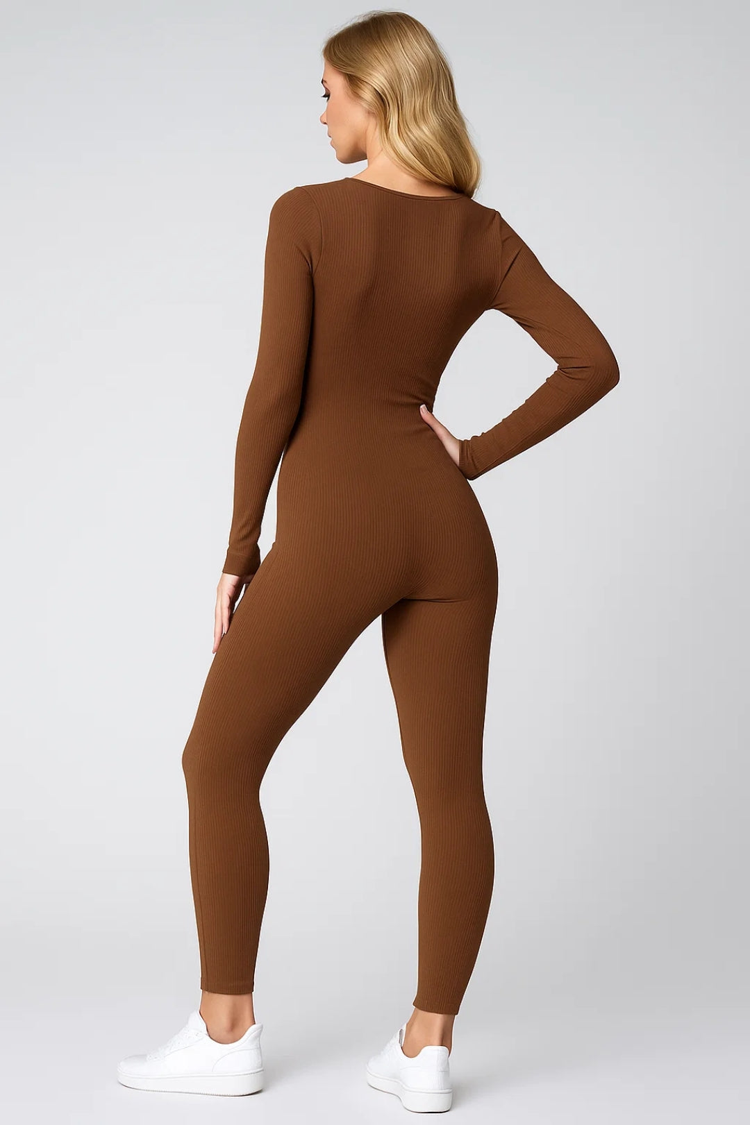 Jumpsuit Dames - Strakke Pasvorm met Lange Mouwen | Sportief