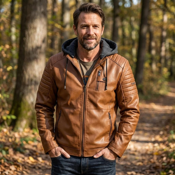Dante Gewatteerde Leren Jas