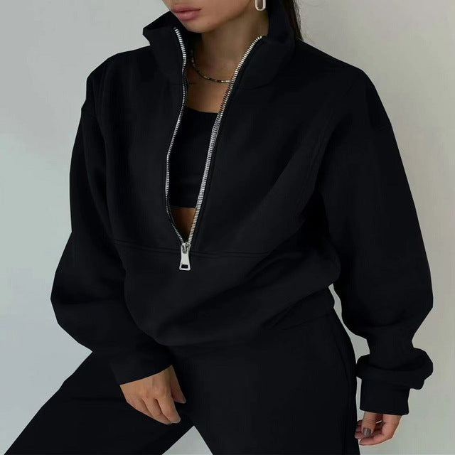 Denise | Tweedelige Sport Set Dames - Hoogwaardige Stoffen Mix, Hoodie en Joggingbroek
