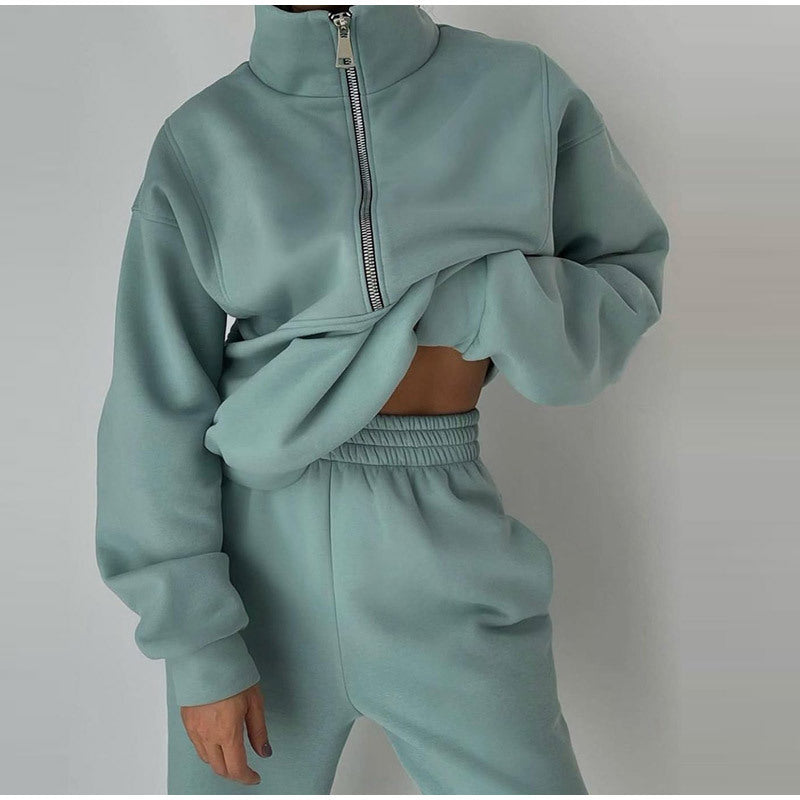 Denise | Tweedelige Sport Set Dames - Hoogwaardige Stoffen Mix, Hoodie en Joggingbroek