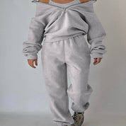 Denise | Tweedelige Sport Set Dames - Hoogwaardige Stoffen Mix, Hoodie en Joggingbroek