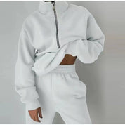 Denise | Tweedelige Sport Set Dames - Hoogwaardige Stoffen Mix, Hoodie en Joggingbroek