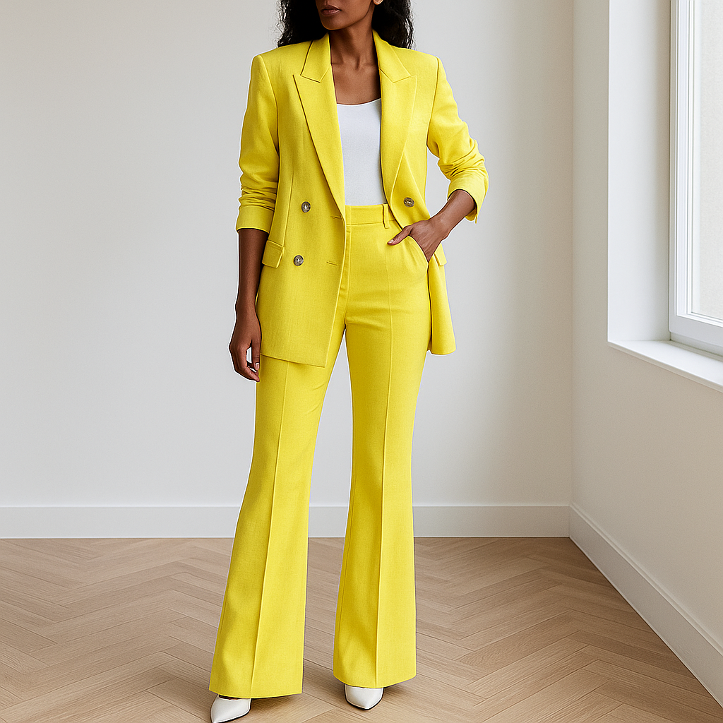 Rachelle | Trendy Tweedelige Blazer Set - Pantalon en Blazer, Elegant en Tijdloos