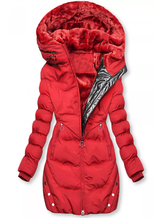 Roxanne | Modieuze Lange Winterjas Dames - Warm, Gevoerd, Verlengde Pasvorm