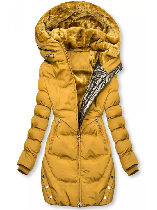 Roxanne | Modieuze Lange Winterjas Dames - Warm, Gevoerd, Verlengde Pasvorm