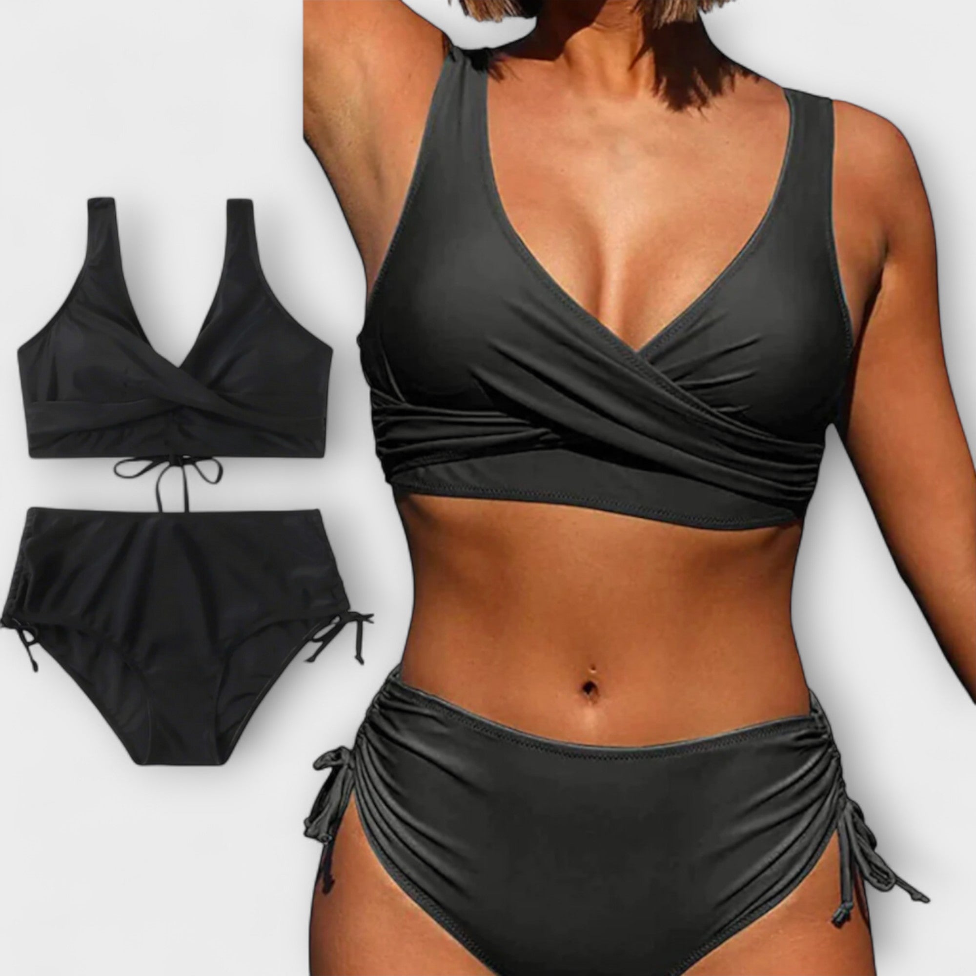 Diva___Dames_Zwarte_High-Waisted_Bikini_-_Flatterende_Pasvorm_en_Verstelbare_Zijkanten_0.jpg