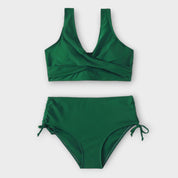 Oakey | Elegante High-Waisted Bikini Dames - Comfortabele Pasvorm en Verstelbare Zijkanten