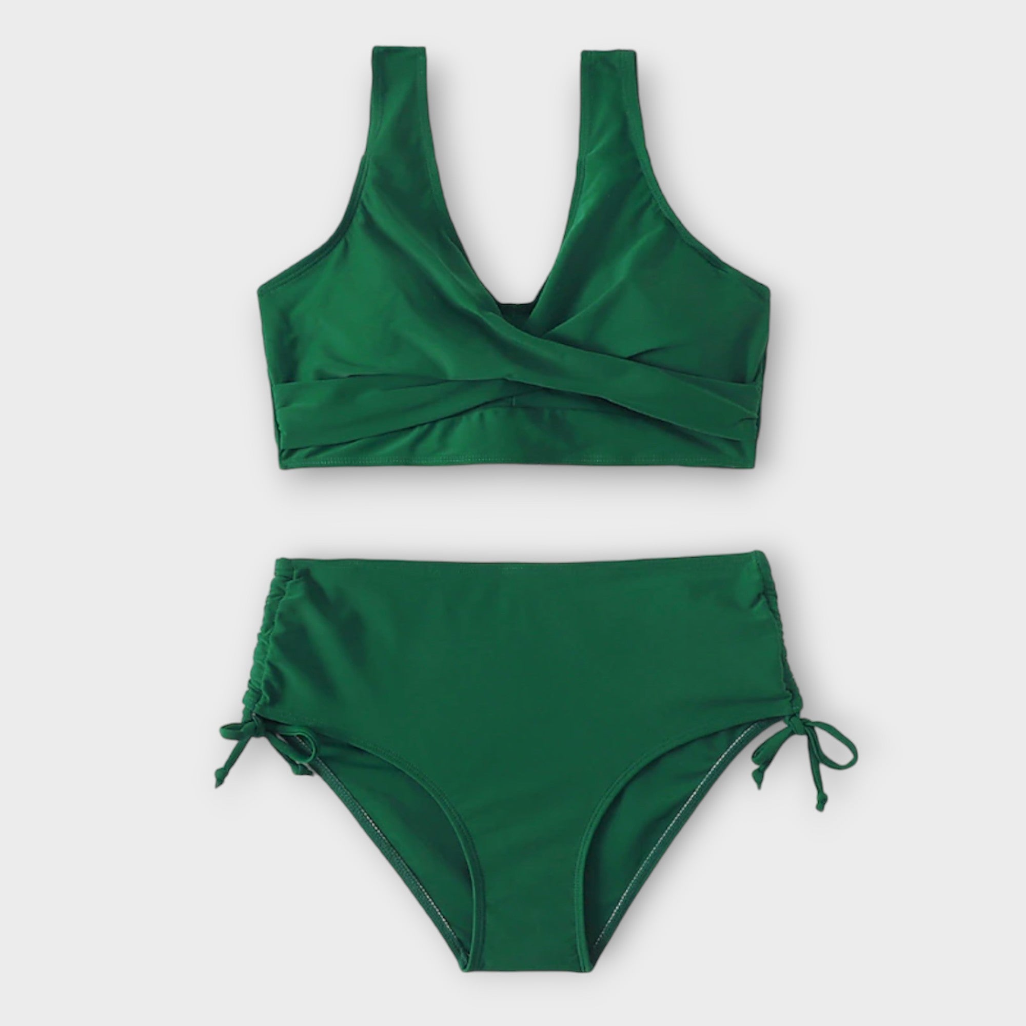Oakey | Elegante High-Waisted Bikini Dames - Comfortabele Pasvorm en Verstelbare Zijkanten