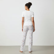 Doha | Transparante Mid-Waist Broek met Kant en Trekkoord