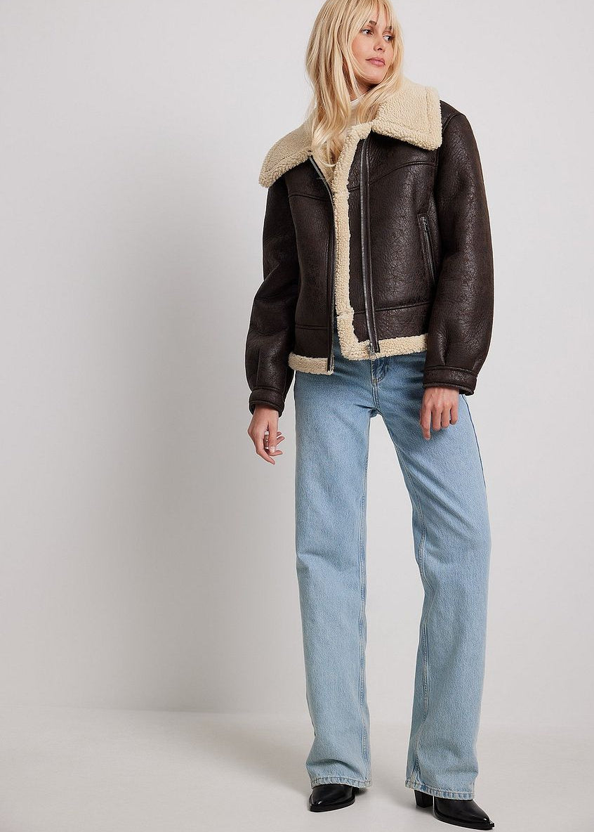 Dora___Dames_Winterjas_-_Donkerbruin_Aviator_Jack_met_Cremekraag_0.jpg