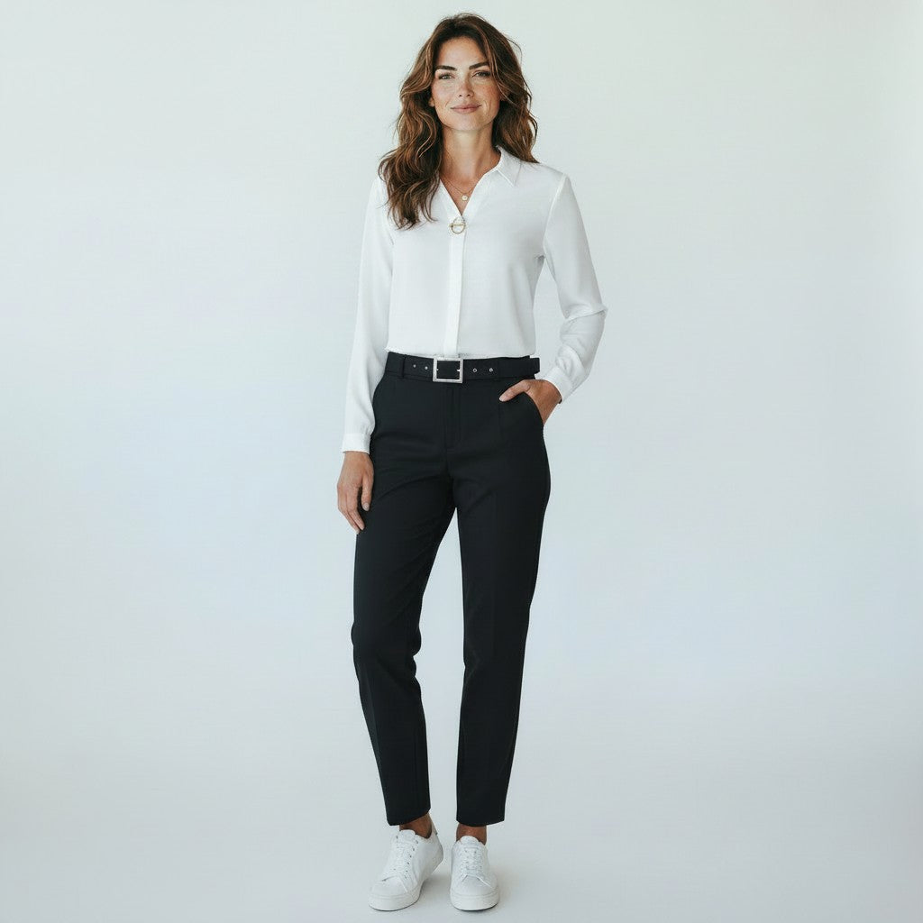 Daniela | Damesblouse met knoopsluiting en overhemdkraag