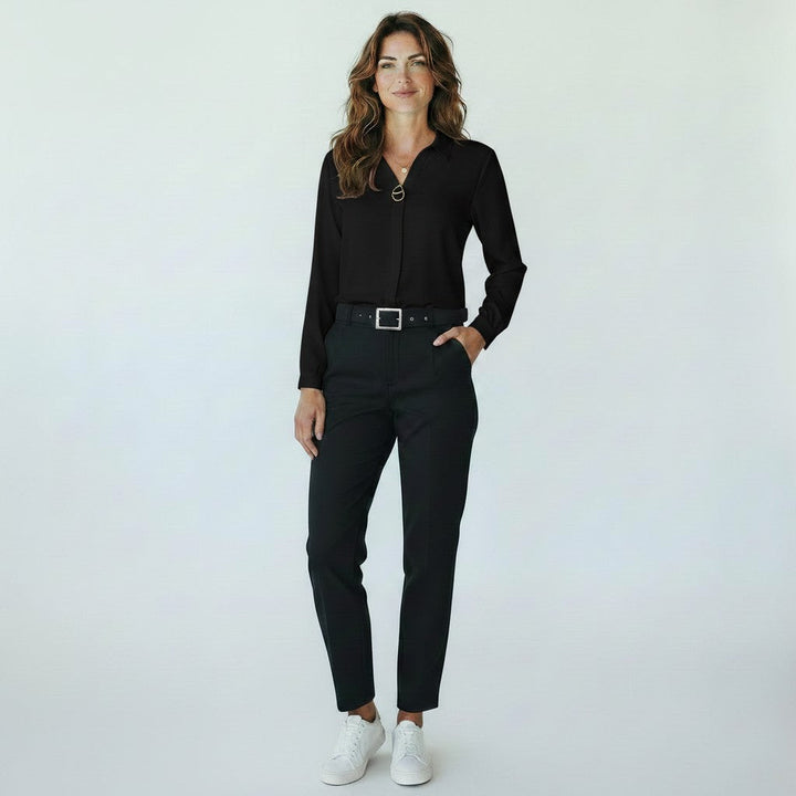 Daniela | Damesblouse met knoopsluiting en overhemdkraag