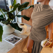 Gwen | Gedrapeerde Jurk - Luxueus, Verfijnd & Comfortabel