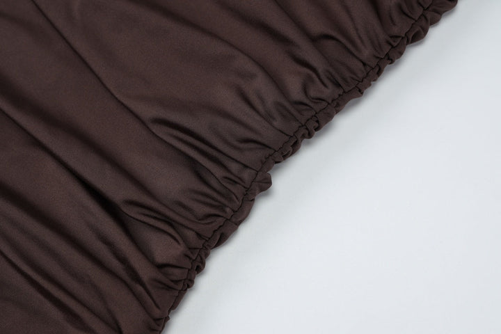 Eliora | Dames mini jurk met drapering asymmetrisch