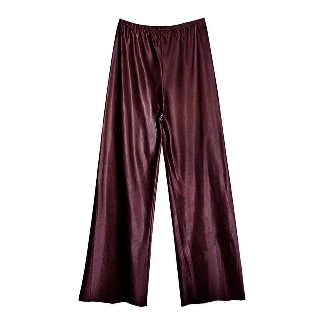 Kenzie | Dames broek met wijde pijpen hoge taille